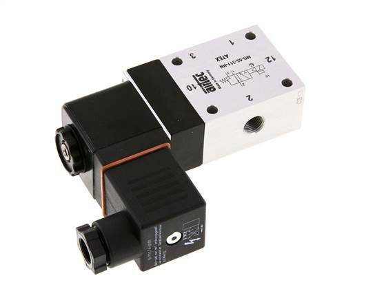 válvula de solenoide 3/2 G1/8'' NO 24V DC ATEX 3-10bar/42-140psi Airtec