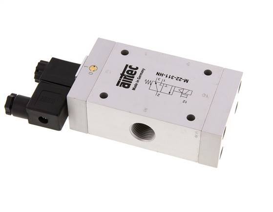 válvula solenoide 3/2 G1/2'' NC 12V DC 2-10bar/28-140psi Airtec