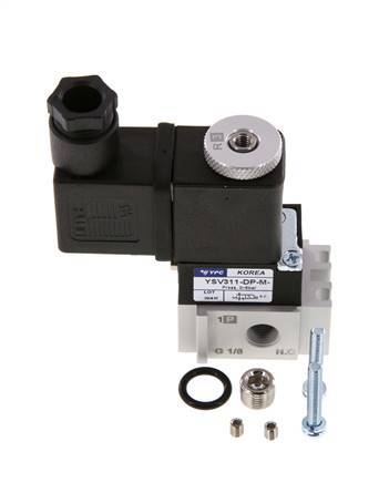 3/2 G1/8'' M5 (M5) Válvula solenoide NC 115V AC 0-8bar/0-112psi YPC
