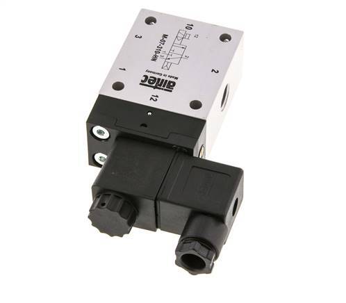 válvula solenoide 3/2 G1/4'' NC 12V DC 1.5-10bar/21.0-140psi Airtec