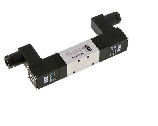 5/3 M5 Válvula solenoide central de escape 24V DC 3-8bar/42-112psi Airtec