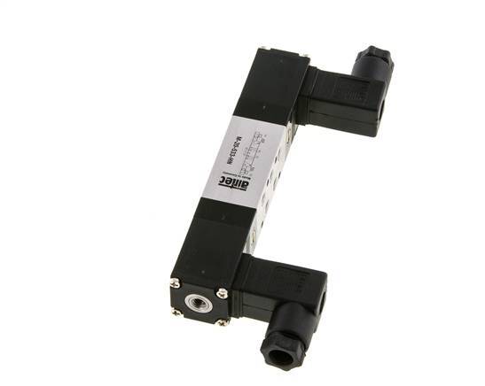 5/3 M5 Válvula solenoide central de escape 24V DC 3-8bar/42-112psi Airtec