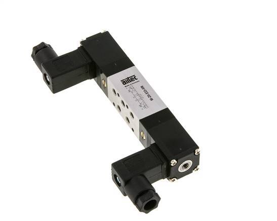 5/3 M5 Válvula solenoide central de escape 24V DC 3-8bar/42-112psi Airtec