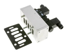 5/3 ISO 5599-3 Válvula solenoide central de escape 24V DC 3-10bar/42-140psi Airtec