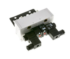 5/3 ISO 5599-3 Válvula solenoide central de escape 24V DC 3-10bar/42-140psi Airtec