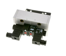 5/3 ISO 5599-3 Válvula solenoide central de escape 24V DC 3-10bar/42-140psi Airtec