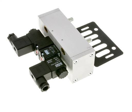 5/3 ISO 5599-3 Válvula solenoide central de escape 24V DC 3-10bar/42-140psi Airtec