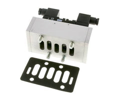 5/3 ISO 5599-3 Válvula solenoide central de escape 24V DC 3-10bar/42-140psi Airtec