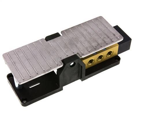 válvula de pedal 5/3 G1/4'' con cierre central 2,5-10bar/35,0-140psi