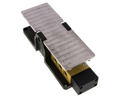 válvula de pedal 5/3 G1/4'' con cierre central 2,5-10bar/35,0-140psi