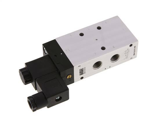 Válvula solenoide 5/2 G1/4'' 24V DC 2.5-10bar/35.0-140psi Airtec