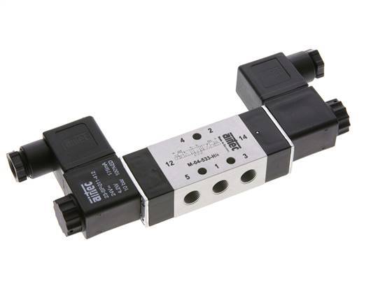 válvula solenoide central de escape 5/3 G1/8'' 24V DC 3-10bar/42-140psi Airtec