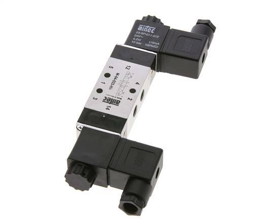 válvula solenoide central de escape 5/3 G1/8'' 24V DC 3-10bar/42-140psi Airtec