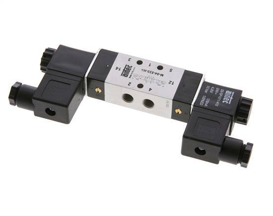 válvula solenoide central de escape 5/3 G1/8'' 24V DC 3-10bar/42-140psi Airtec