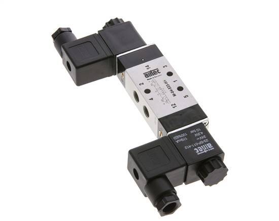 válvula solenoide central de escape 5/3 G1/8'' 24V DC 3-10bar/42-140psi Airtec