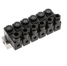 6x3/2 G1/8'' NC Electroválvula 230V AC -0.95-10bar/-13.2-140psi Airtec