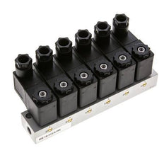 6x3/2 G1/8'' NC Electroválvula 230V AC -0.95-10bar/-13.2-140psi Airtec