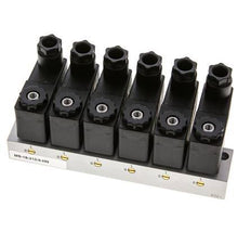 6x3/2 G1/8'' NC Electroválvula 230V AC -0.95-10bar/-13.2-140psi Airtec