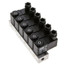 6x3/2 G1/8'' NC Electroválvula 230V AC -0.95-10bar/-13.2-140psi Airtec