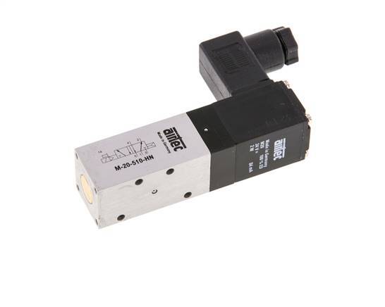 válvula solenoide 5/2 M5 12V DC 2.5-8bar/35.0-112psi Airtec