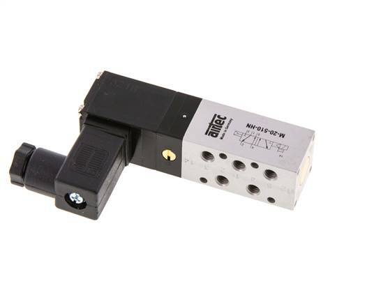 válvula solenoide 5/2 M5 12V DC 2.5-8bar/35.0-112psi Airtec