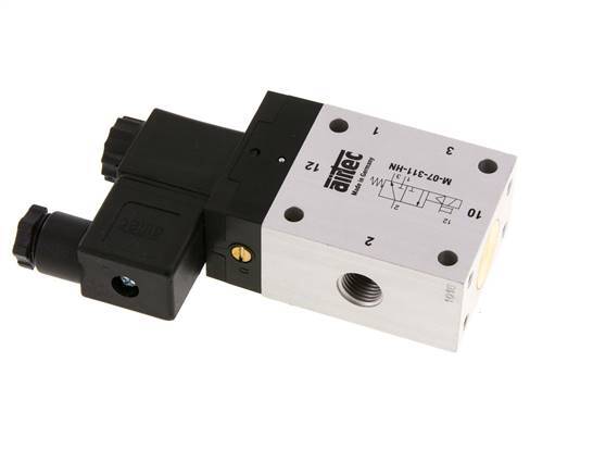 válvula solenoide 3/2 G1/4'' NC 12V DC 2.5-10bar/35.0-140psi Airtec