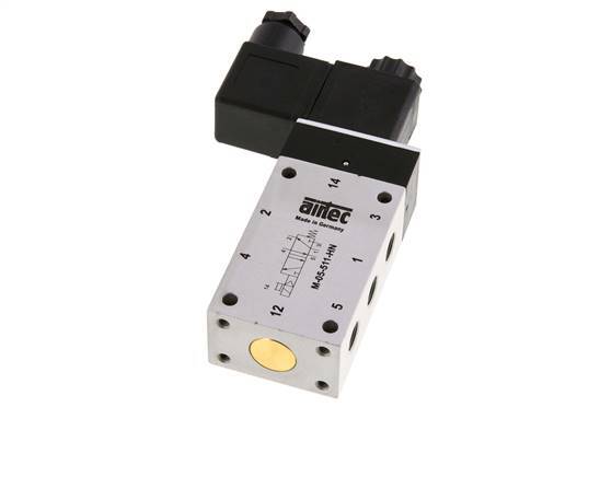 válvula solenoide 5/2 G1/8'' 12V DC 3-10bar/42-140psi Airtec