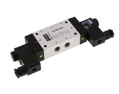 5/3 G1/4'' Válvula solenoide de centro cerrado 24V AC 3-8bar/42-112psi Airtec