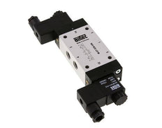 5/3 G1/4'' Válvula solenoide de centro cerrado 24V AC 3-8bar/42-112psi Airtec