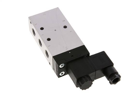 válvula solenoide 5/2 G1/4'' 12V DC 2.5-10bar/35.0-140psi Airtec