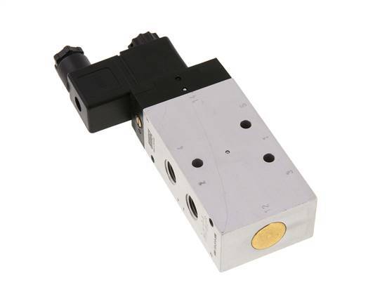 válvula solenoide 5/2 G1/4'' 12V DC 2.5-10bar/35.0-140psi Airtec