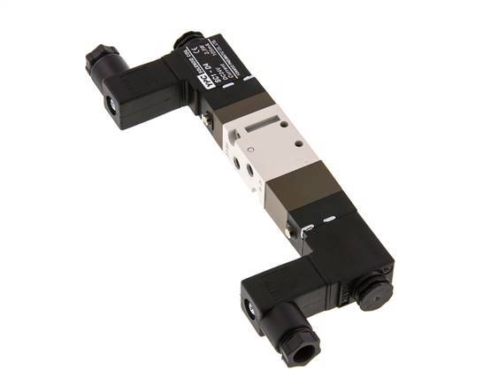 5/3 M5 Válvula solenoide de centro cerrado 24V AC 2-10bar/28-140psi YPC