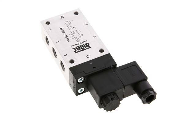 válvula solenoide 5/2 G1/4'' 24V DC 1.5-10bar/21.0-140psi Airtec