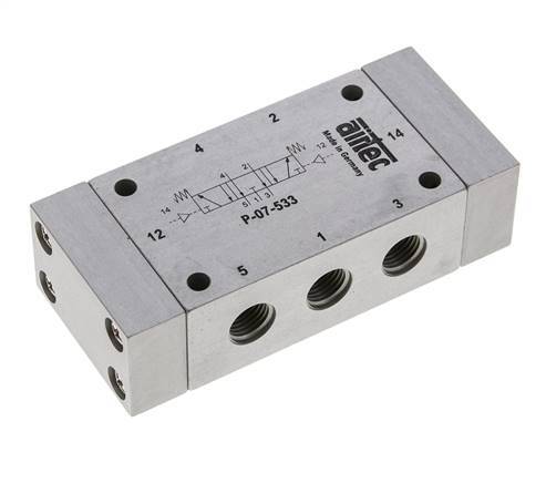 válvula piloto de aire central de escape 5/3 G1/4'' 0-8bar/0-112psi Airtec