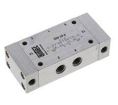 válvula piloto de aire central de escape 5/3 G1/4'' 0-8bar/0-112psi Airtec