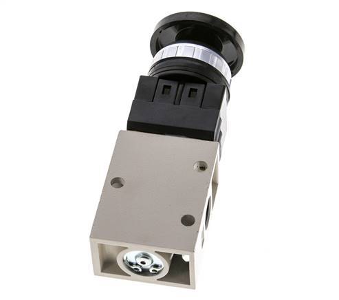 válvula de botón de palma 3/2 G1/4'' Negro 0-8bar/0-112psi YPC