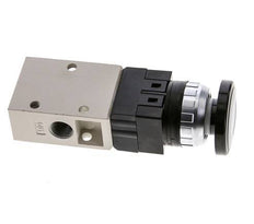 válvula de botón de palma 3/2 G1/4'' Negro 0-8bar/0-112psi YPC