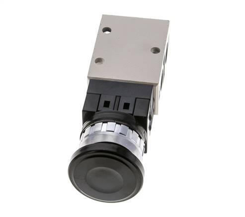 válvula de botón de palma 3/2 G1/4'' Negro 0-8bar/0-112psi YPC