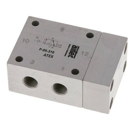 válvula piloto de aire 3/2 G1/8'' ATEX 2-10bar/28-140psi Airtec