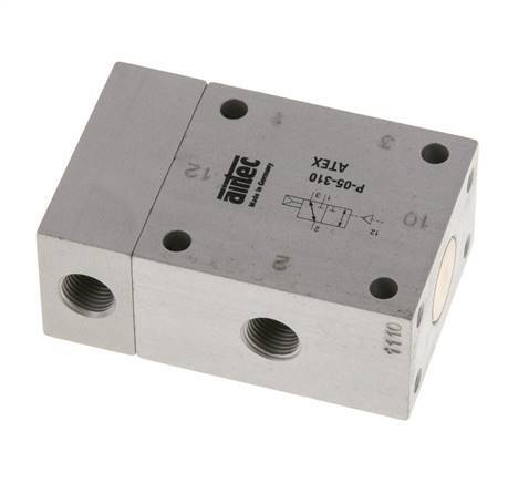 válvula piloto de aire 3/2 G1/8'' ATEX 2-10bar/28-140psi Airtec