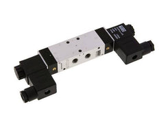 5/3 G1/8'' Válvula solenoide de centro cerrado 24V DC 3-10bar/42-140psi Airtec