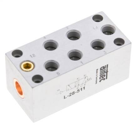 5/2 G1/8'' Válvula piloto de aire 0-10bar/0-140psi Airtec