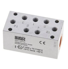 5/2 M5 Válvula piloto de aire biestable ATEX 0-10bar/0-140psi Airtec