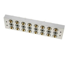 Colector 8 estaciones 5/2 5/3 vías Airtec M05/P05