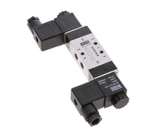 5/3 G1/8'' Válvula solenoide de centro cerrado 12V DC 3-10bar/42-140psi Airtec
