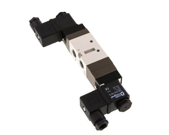 5/3 G1/4'' (G1/8'') Válvula solenoide central de escape 230V AC 2-10bar/28-140psi YPC