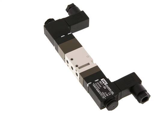 5/3 M5 Válvula solenoide central de escape 24V DC 2-10bar/28-140psi YPC