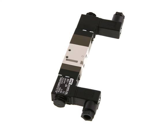 5/3 M5 Válvula solenoide central de escape 24V DC 2-10bar/28-140psi YPC