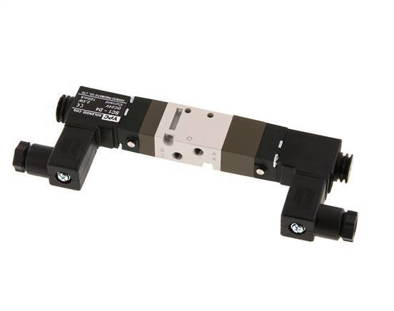 5/3 M5 Válvula solenoide central de escape 24V DC 2-10bar/28-140psi YPC