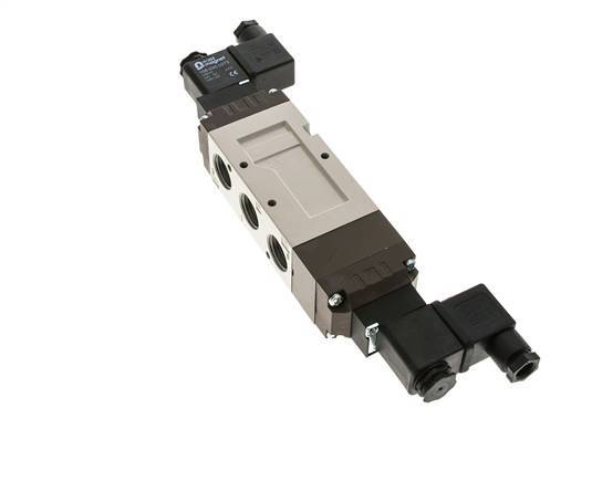 5/3 G1/2'' Válvula de solenoide de centro cerrado 115V AC 2-10bar/28-140psi YPC